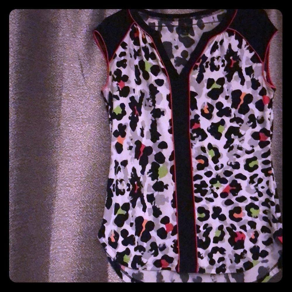 Casual Cheetah Print Blouse